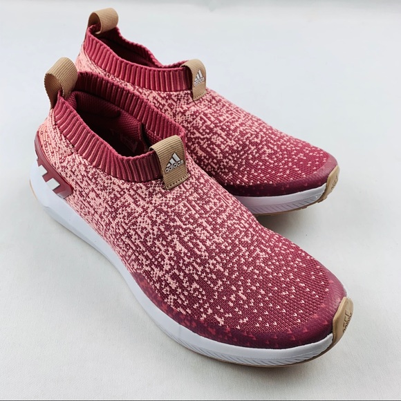 adidas Shoes - Adidas Rapidarun Laceless Knit Casual Maroon